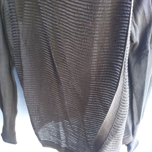 Sonoma Women's Size Large Black Open Front Cardigan - Picture 2 of 6